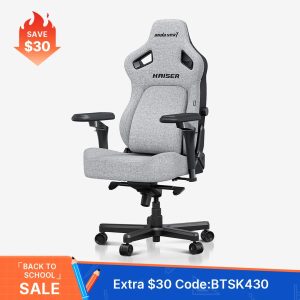 AndaSeat Ash Gray Kaiser 4 6D Armrest Gaming Chair